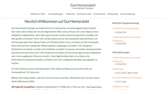 Desktop Screenshot of gut-heimendahl.de