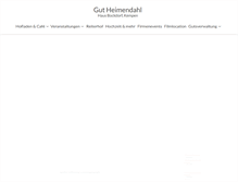 Tablet Screenshot of gut-heimendahl.de